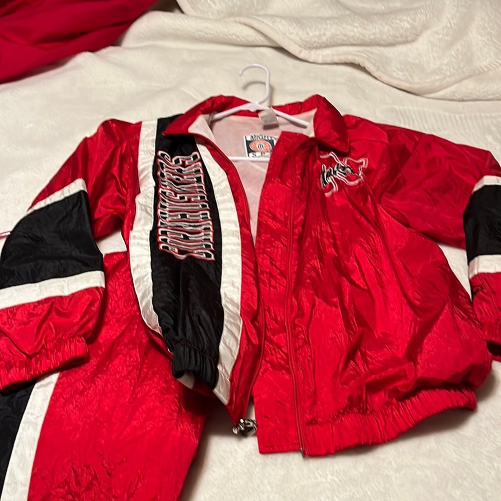 Nebraska curtain pants size large, 16 to 18